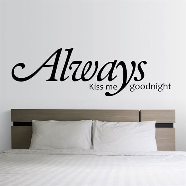 Wallsticker - Kyss meg alltid godnatt