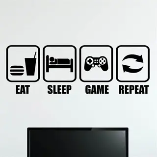 EAT-SOV- REPEAT - veggdekor
