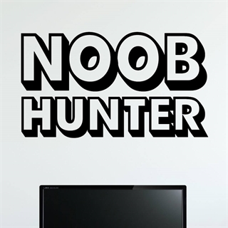 Noob Hunter - Gamer-veggklistremerke