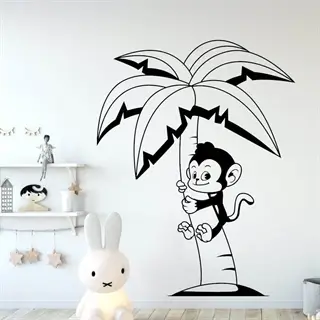 Abe i palme - Wallstickers