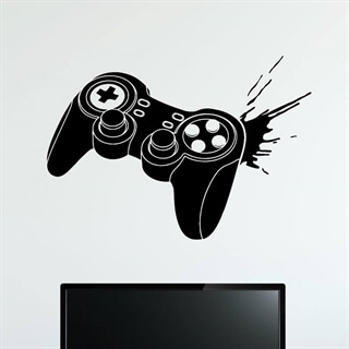 Wallsticker med motiv av en spille kontroller 