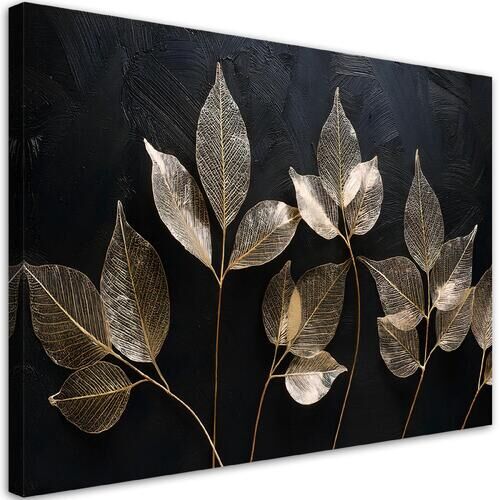 Lerretsbilde, Minimalisme Etterlater Planter Glamour Abstrakt - (60x40)