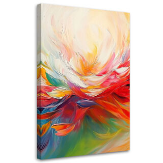 Lerretsbilde, Uttrykk for farger Abstrakt - (40x60)
