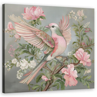 Lerretsbilde, Shabby Chic fugl