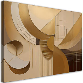 Lerretsbilde, Geometrisk abstraksjon Beige
