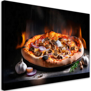 Lerretsbilde, Pizza Mat Kjøkken Restaurant
