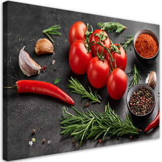 Lerretsbilde, Tomatkrydder til kjøkken