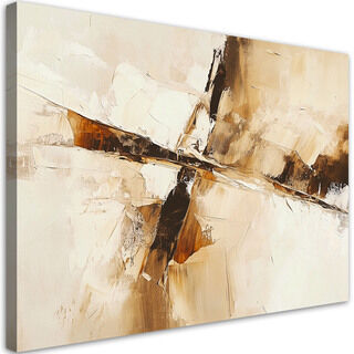 Lerretsbilde, Beige brun moderne abstrakt