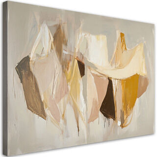 Lerretsbilde, Beige moderne abstrakt