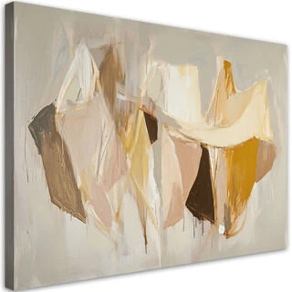 Lerretsbilde, Beige moderne abstrakt