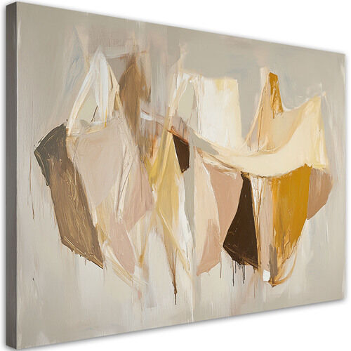 Lerretsbilde, Beige moderne abstrakt