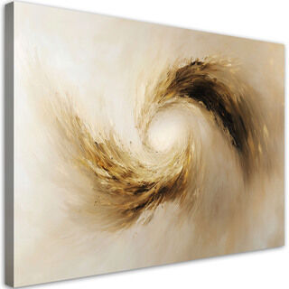 Lerretsbilde, Beige virvel Abstrakt moderne