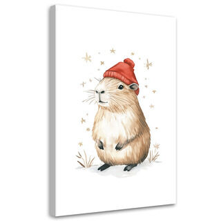 Lerretsbilde, Capybara Dyr