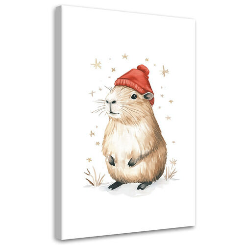 Lerretsbilde, Capybara Dyr