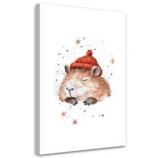 Lerretsbilde, Sovende capybara