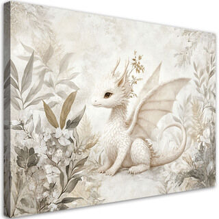 Lerretsbilde, Lille drage Blomster Planter
