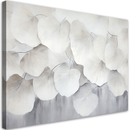 Lerretsbilde, Boho-blader ginkgo natur betong boho