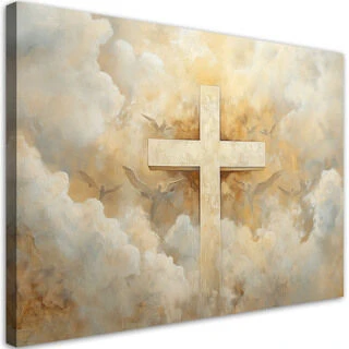 Lerretsbilde, Kors Himmel Religiøst