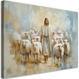 Lerretsbilde, Jesus, den gode hyrden