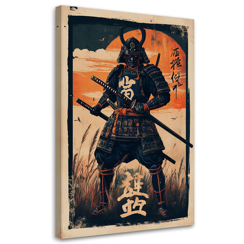Lerretsbilde, Japansk samurai