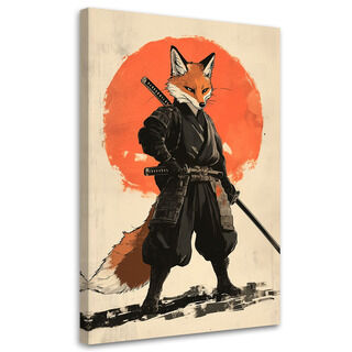 Lerretsbilde, Samurai-rev Dyr