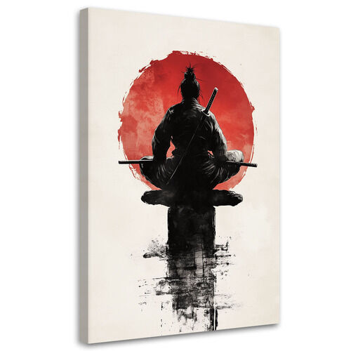 Lerretsbilde, Japansk samurai-kriger
