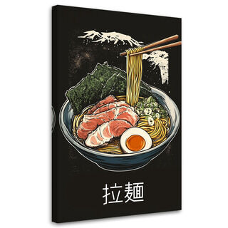 Lerretsbilde, Ramenmat Japan