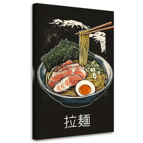 Lerretsbilde, Ramenmat Japan