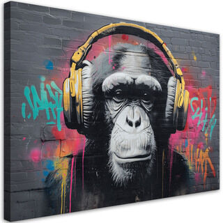 Lerretsbilde, Ape DJ Musikk Gatekunst