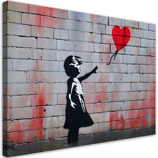 Lerretsbilde, Jente med ballong Banksy