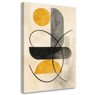 Lerretsbilde, Geometri abstraksjon beige minimalisme