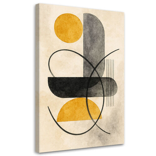 Lerretsbilde, Geometri abstraksjon beige minimalisme