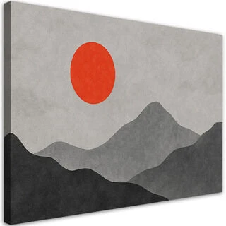 Lerretsbilde, Fjell Landskap Minimalisme
