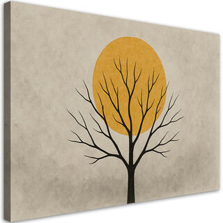 Lerretsbilde, Tre Sol Minimalisme Beige