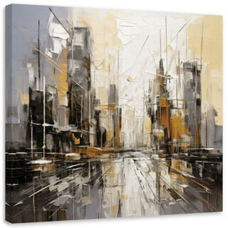 Lerretsbilde, By Abstrakt Moderne