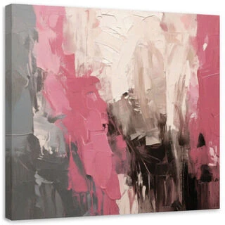 Lerretsbilde, Abstrakt minimalisme tekstur rosa