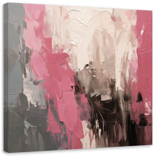 Lerretsbilde, Abstrakt minimalisme tekstur rosa