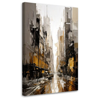 Lerretsbilde, Urban smug moderne beige refleks