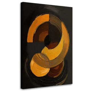 Lerretsbilde, Geometriske former abstrakt brun minimalisme