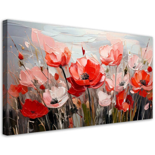 Lerretsbilde, Valmuefelt blomster