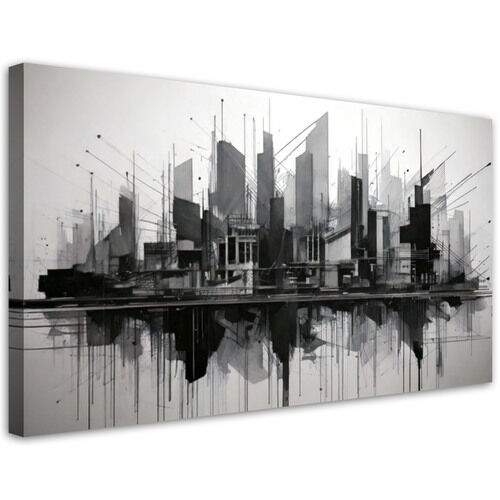 Lerretsbilde, By abstrakt minimalisme arkitektur