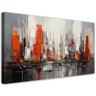 Lerretsbilde, By abstrakt arkitektur