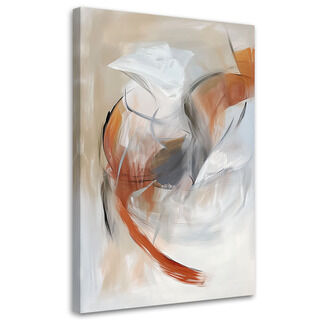 Lerretsbilde, Moderne abstrakt Pastellbeige