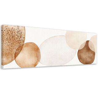 Lerretsbilde, Sirkler Akvarell Abstrakt Lofts Beige