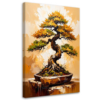 Lerretsbilde, Bonsai-tre