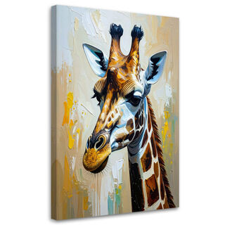 Lerretsbilde, Giraff oljemaleri imitasjon