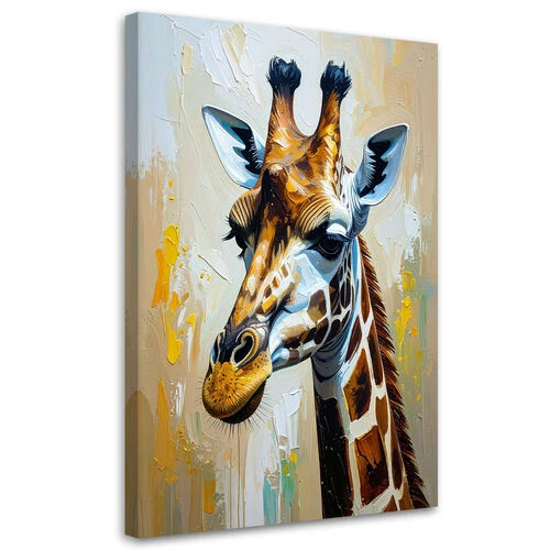 Lerretsbilde, Giraff oljemaleri imitasjon