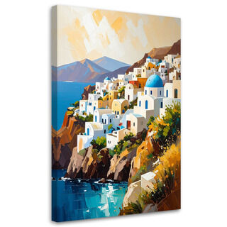 Lerretsbilde, Santorini, Hellas Landskap