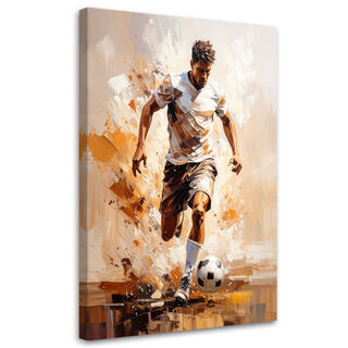 Lerretsbilde, Fotballspiller