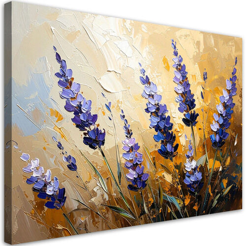 Lerretsbilde, Lavendelblomster